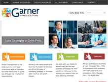 Tablet Screenshot of garnersolutions.com.au